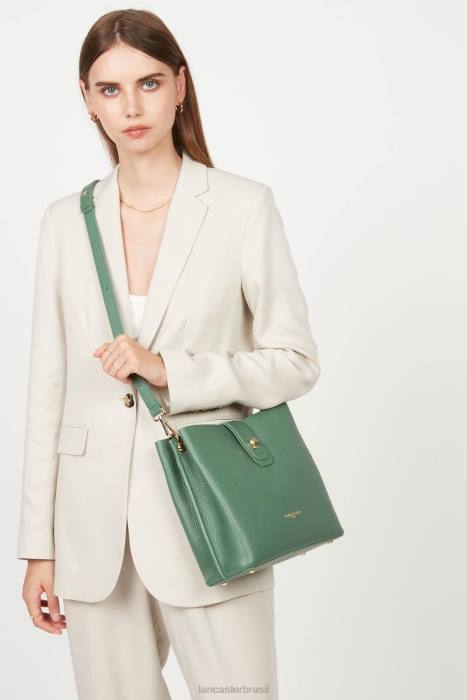 mulheres Lancaster Paris vert foret-in-ou bolsa balde pequena foulonne dupla RBF43829